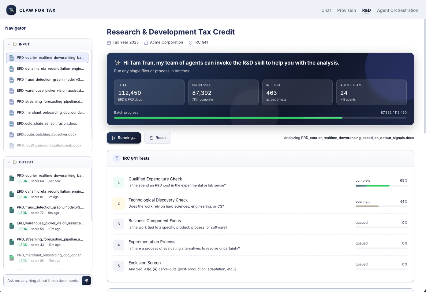 R&D Skill demo